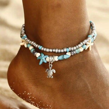 2-Layer Boho Coral Anklet-Your Soul Place
